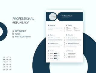 Professional, Business, Corporate, Job, Minimalist resume, cv template
