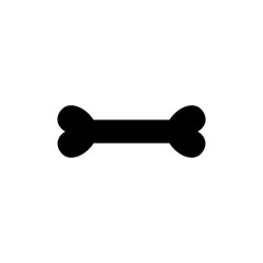 Black bone sign icon. Vector illustration eps 10