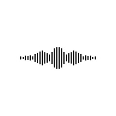 Icon of black sign micro wave. Vector illustration eps 10