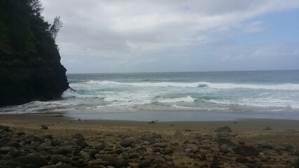 Water at the beach Hawaii