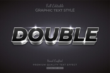 Double Editable Text Style Effect Premium