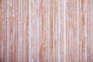 Natural background of aged light wooden planks texture with copyspace..