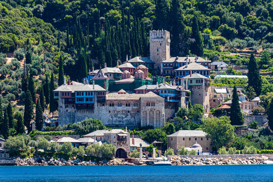 Moni Dochiariou Monastery, UNESCO World Heritage Site, Mount Athos, Central Macedonia