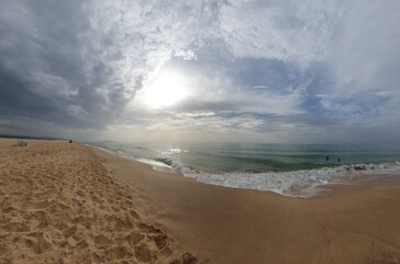 beach at sunset