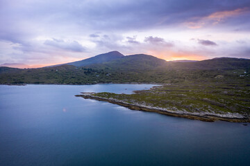 Sunset over mountain