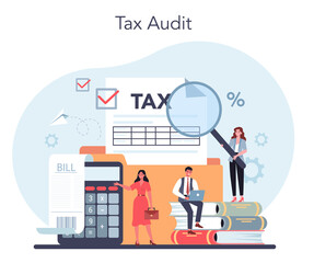 Tax consultant concept. Idea of accounting and payment.