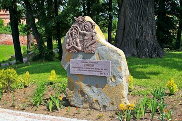 Droga, Krzyżowa, Wiara, Religia, Rzeźba, Płaskorzeźba, Kolegiata, Kamień, Pomnik, Kościół,  © woodyd