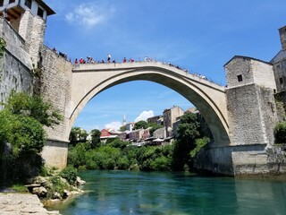 Fototapeta na wymiar Mostar Bridge, Bosnia