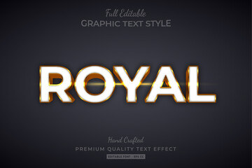 Fototapeta premium Royal Gold Editable 3D Text Style Effect Premium