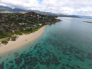 hawaii aerial beach