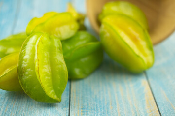 Star apple is sour and sweet fruit