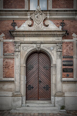 Fototapeta na wymiar Landskrona Tranchell House Front Door