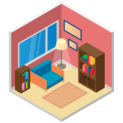 Reading room. Cozy place