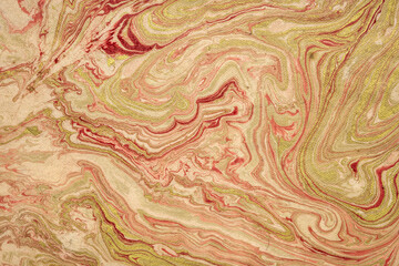 background of gold and red Nepalese lokta paper Inspired from the grain of texture in granite stone