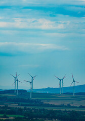 wind turbine in the wind