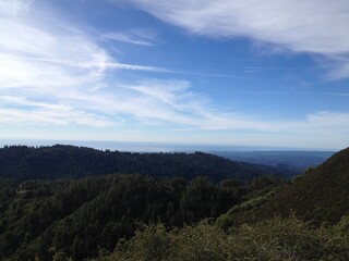 clouds over the mountains