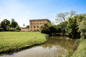 Obraz premium The famous and historic Estate of Trianon, Mary Antoinette's Chateau at Versailles in Paris, France.