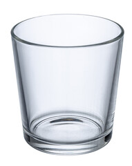 Empty new glass isolated on white background