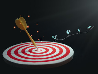 Digital marketing SEO photo concept idea with infographic