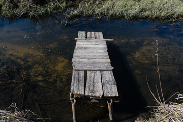 old wooden pier