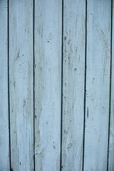 Obraz premium A wooden fence, a door. White vertical boards