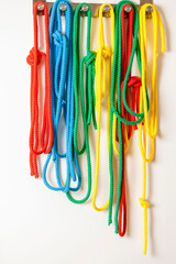 Obraz na płótnie Canvas colored strings, Mallorca, Balearic Islands, Spain.