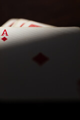 Playing cards fanned out