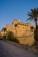 Fototapeta na wymiar Palacio Real de La Almudaina, Palma, Mallorca, balearic islands, spain, europe