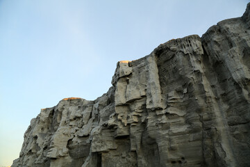 Montaña de carbon erosionado como roca