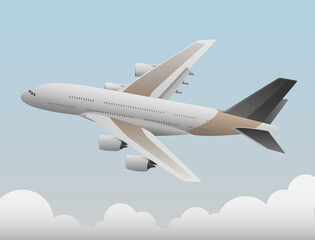 The plane that flies above the clouds