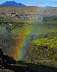 rainbow in the canyon