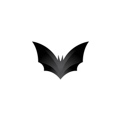 Fototapeta premium Bat image logo design illustration