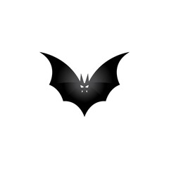 Bat image logo design illustration