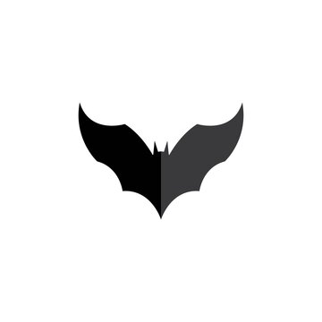 Bat image logo design illustration