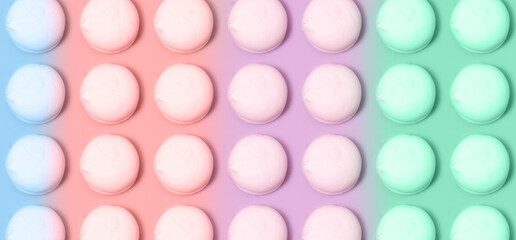 pattern, pop, multicolored, airy sweet vanilla marshmallow pastel color, banner, texture
