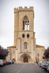 Fototapeta na wymiar Iglesia gótica de San Miguel (Palencia) España