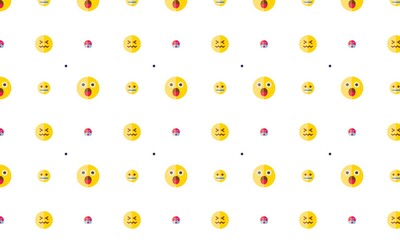 monster colorful collection background pattern design