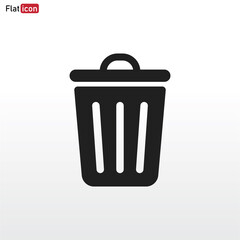 Trash can icon vector eps 10