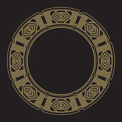 Decorative circular ornament.