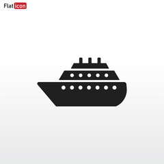 Obraz premium Ship icon vector . Shipping sign
