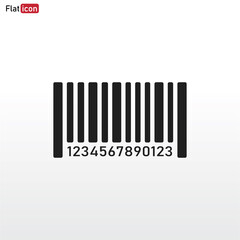 bar code icon vector . Barcode sign