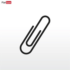 Paper clip icon vector eps 10