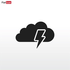 Obraz premium Storm icon vector . Weather sign