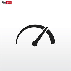 Speedometer icon vector . Speed sign