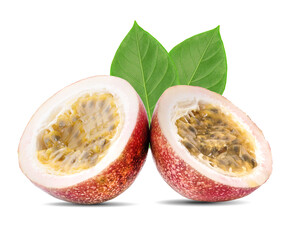 Passion fruit an isolated on white background