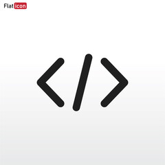 Coding icon vector . development sign