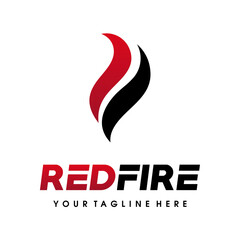 Fire flames logo, Gas Logo design inspiration vector