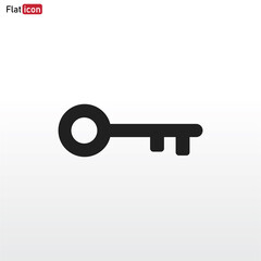 Key icon vector . Lock sign