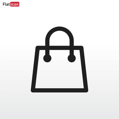 Shopping Bag icon vector . Shopping sign