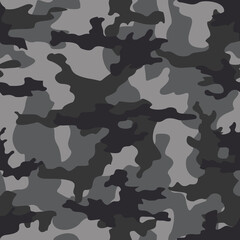 Gray camouflage seamless vector design stylish modern print